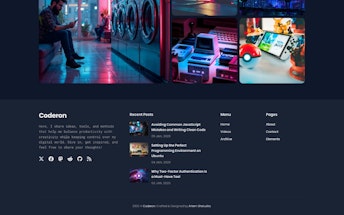 Coderon – A super modern, unique Jekyll blog theme – Jekyll Themes