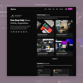 New multifunctional portfolio theme – Baleon
