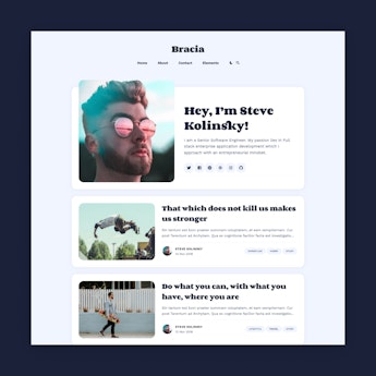 Bracia – a new personal blog theme