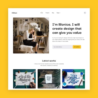 A new portfolio Jekyll theme – Hilton