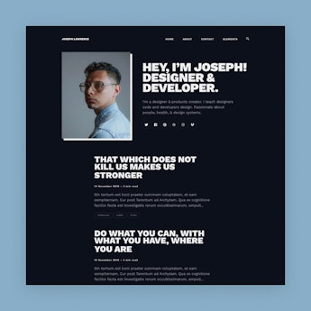 Joseph – personal blog Jekyll theme