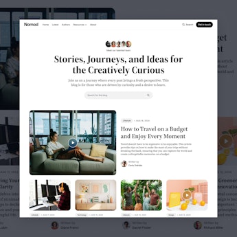 Nomod – a multipurpose blog theme Jekyll Theme