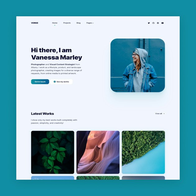 Vonge Jekyll theme from CloudCannon – Jekyll Themes