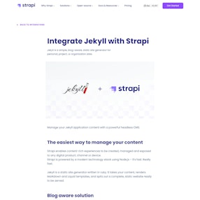 Strapi Jekyll Theme