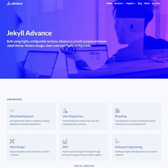 Advance Jekyll Theme