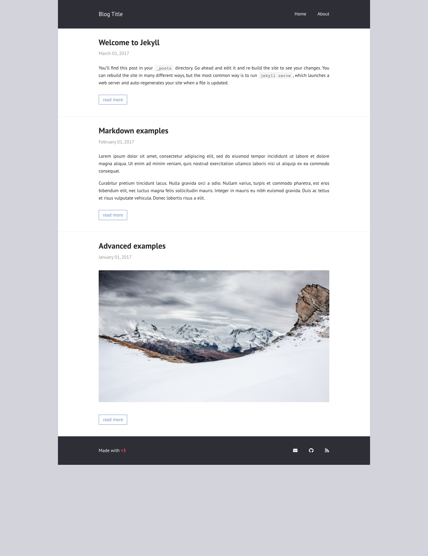 Contrast – A Simple Blog Theme – Jekyll Themes