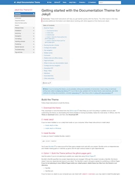 Documentation Jekyll Theme