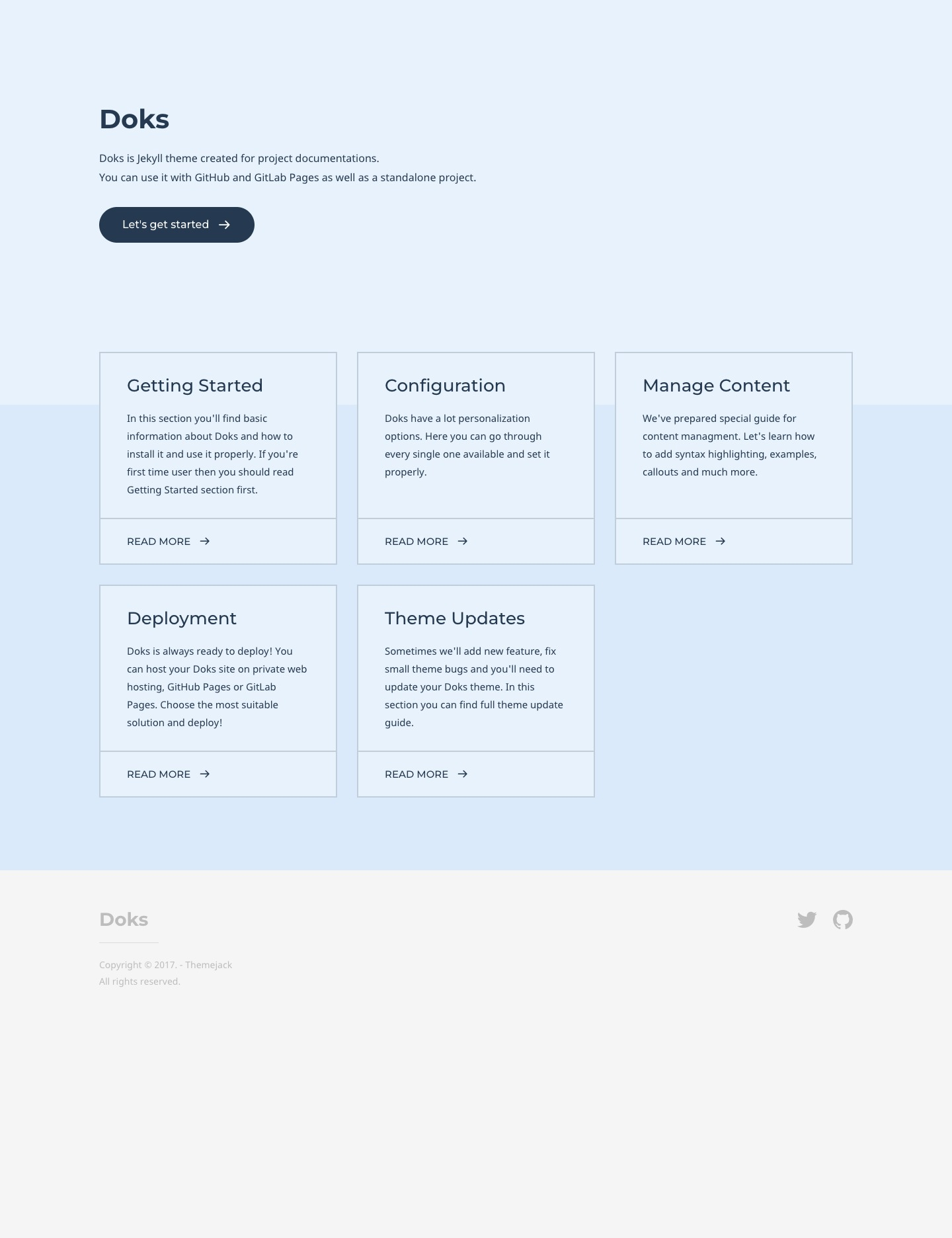 Doks – Project Documentation Jekyll Theme – Jekyll Themes