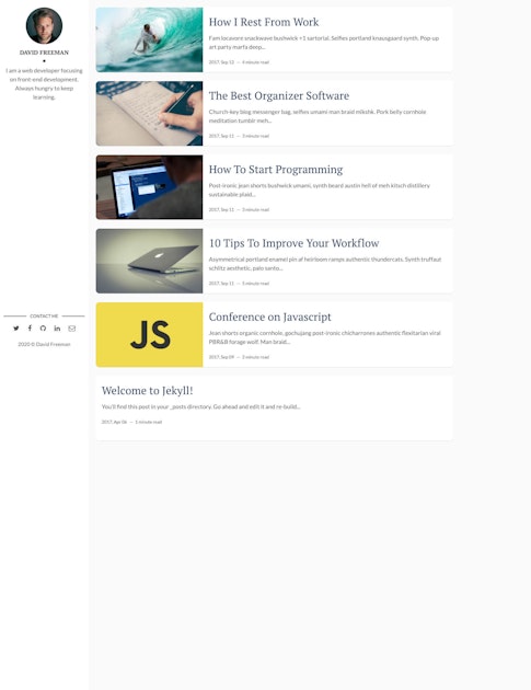 Flexible-Jekyll – Simple and clean theme – Jekyll Themes