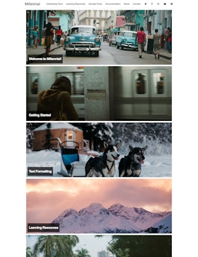 Millennial Jekyll Theme