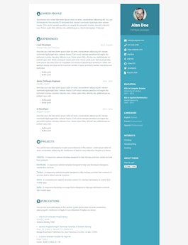 Online CV Jekyll Theme