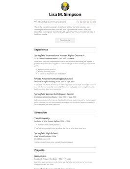 Resume Template Jekyll Theme