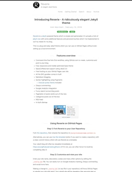 Reverie Jekyll Theme