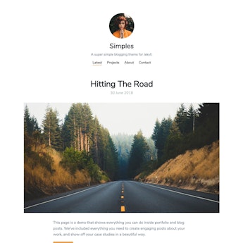 Simples Jekyll Theme